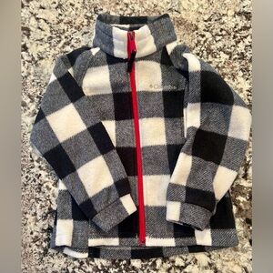 Columbia Plaid Fleece Jacket Size 4-5